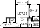 Trybal Space 北17条の間取り画像