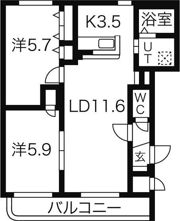 大光10番館の間取り画像