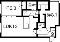 COMSAP24 PARKSIDEの間取り画像