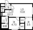MOA南平岸（モア南平岸）の間取り画像