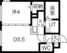 Libe Rise（リベライズ）の間取り画像