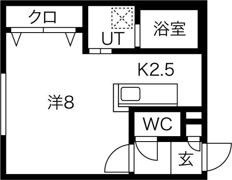トラストコート北九条の間取り画像