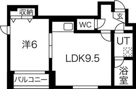 ピースフル山鼻の間取り画像