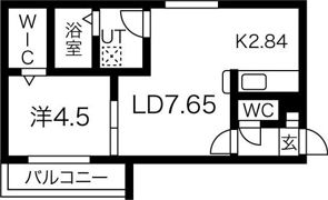 ラピスブラオ厚別中央の間取り画像