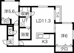COLORE（コローレ） SW.KIKUSUIの間取り画像