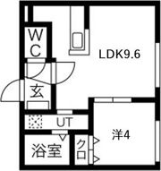 ぴあ南17条の間取り画像