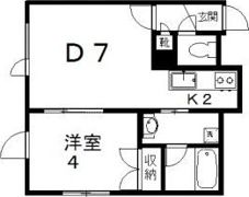 フォレスト北野通の間取り画像