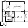 Fons発寒南（フォンス）の間取り画像