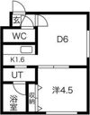 リーフコート二十四軒の間取り画像