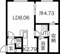 インフィニト平岸一条の間取り画像
