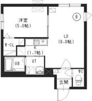 Terrace Hibiki（テラス ヒビキ）の間取り画像