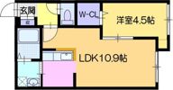 サリーレ新札幌A棟の間取り画像