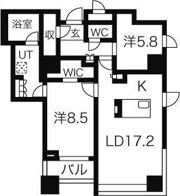 プライムメゾン大通公園の間取り画像