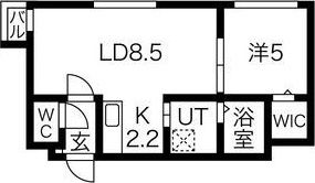 モントレゾール発寒の間取り画像