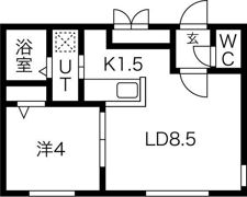 クローバー円山南の間取り画像