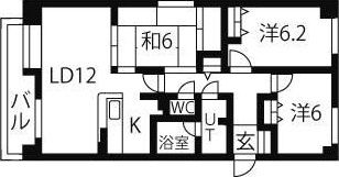 MANSION KURODA南8条の間取り画像