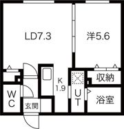 La Luce南郷（ラルーチェ）の間取り画像