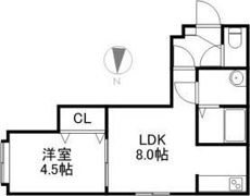 癒しの館南8条の間取り画像