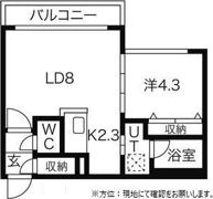 アジュールコートN5の間取り画像
