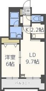 Square Ms614II（スクエアマンション614II）の間取り画像