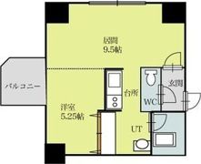 パークヒルズイースト23Bの間取り画像