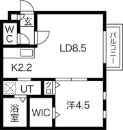 ラフレーズ菊水の間取り画像