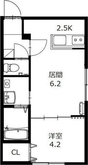 PROUD菊水の間取り画像
