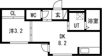 RUI24（ルイ24） 仮）二十四軒4-4APの間取り画像