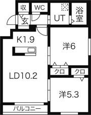 ル・ファール学園前の間取り画像