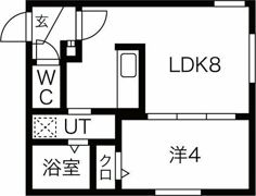 ラフィーネ月寒中央通の間取り画像