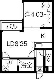 Enchantee医大前の間取り画像