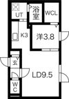 Mies （ミース）の間取り画像