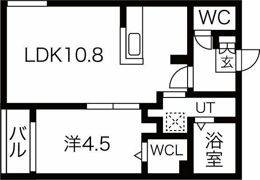 サリーレ新札幌B棟の間取り画像
