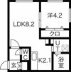 Porte Bonheur東札幌（ポルトボヌール東札幌）の間取り画像