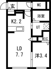 インフィニティ東札幌の間取り画像
