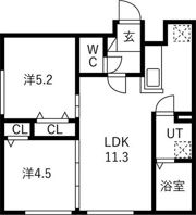 ステラ中の島の間取り画像