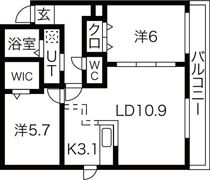 フィリア美園の間取り画像