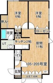 シャトー小川の間取り画像