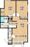 シャトー小川の間取り画像