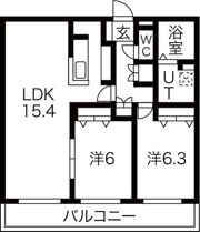 ラ・ヴィッサ宮の沢の間取り画像