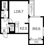ウイングッド月寒中央の間取り画像