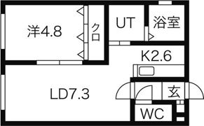 リーフコート平岸の間取り画像