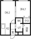ベルフルール琴似の間取り画像