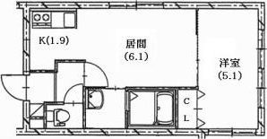 ベレール中の島の間取り画像