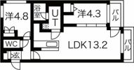 メニーズコート麻生西プレミアの間取り画像