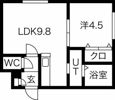 ING南8条の間取り画像