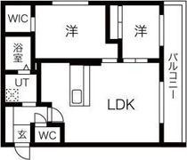 エアフォルク行啓通の間取り画像