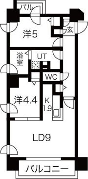 ヴォーネン円山裏参道の間取り画像