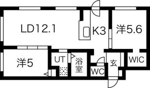 ラフィナート南16条の間取り画像
