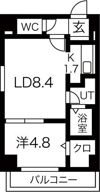 HILLS SAPPOROの間取り画像